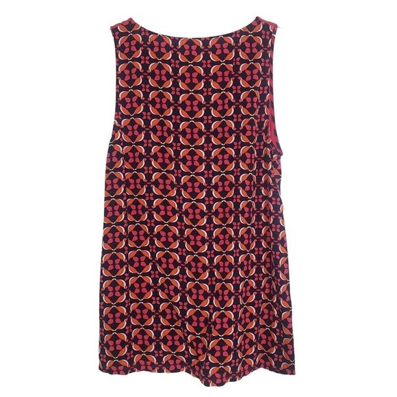 Crown & Ivy Stripe Bird Top Lightweight Sleeveless Blouse Womens Size XL - Picture 5 of 9